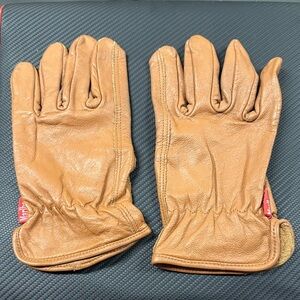 🏕️ Limited Edition Vintage Marlboro Tan Leather Work Gloves